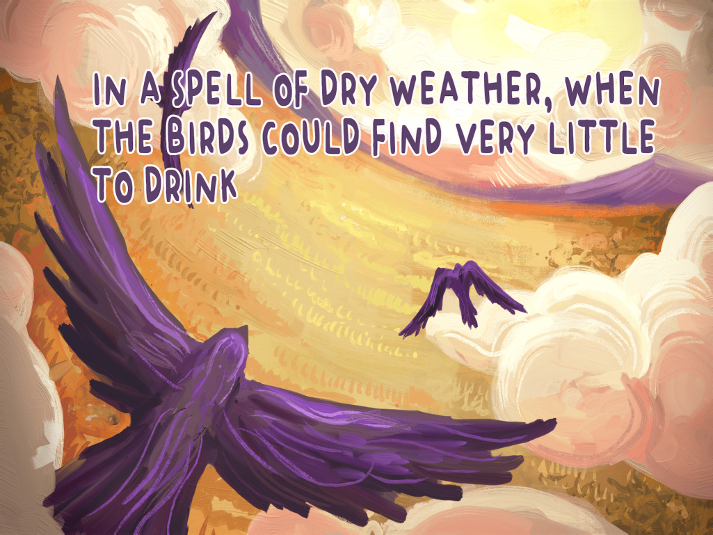 flying crows in hot weather