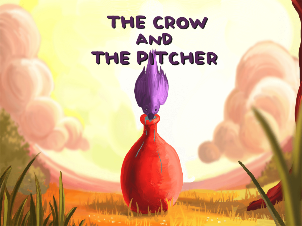 Thirsty crow and pitcher cover page